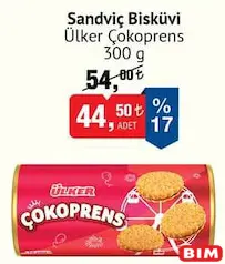ÜLKER ÇOKOPRENS SANDVİÇ BİSKÜVİ 300 G fiyat ve kampanya bilgisi
